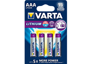 VARTA Lithium - AAA Batterie (Silber/Violett)