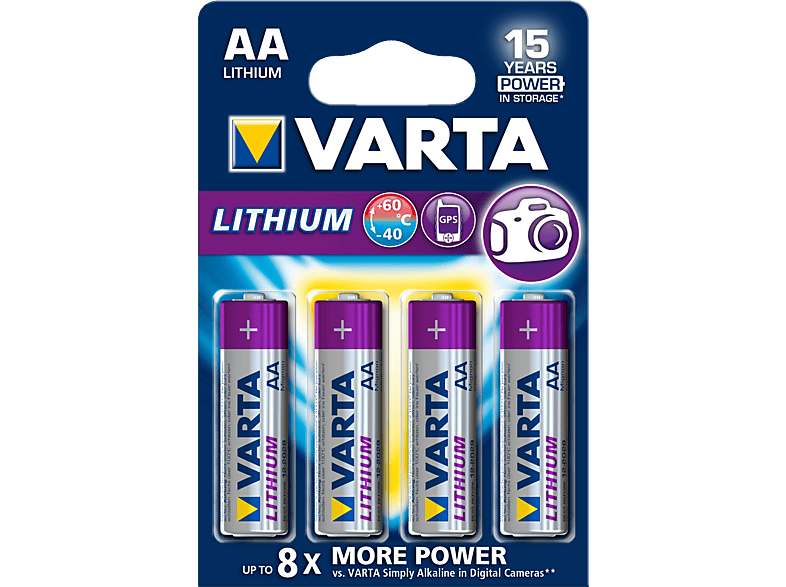 Varta Lithium AA Batterie, 4er Pack