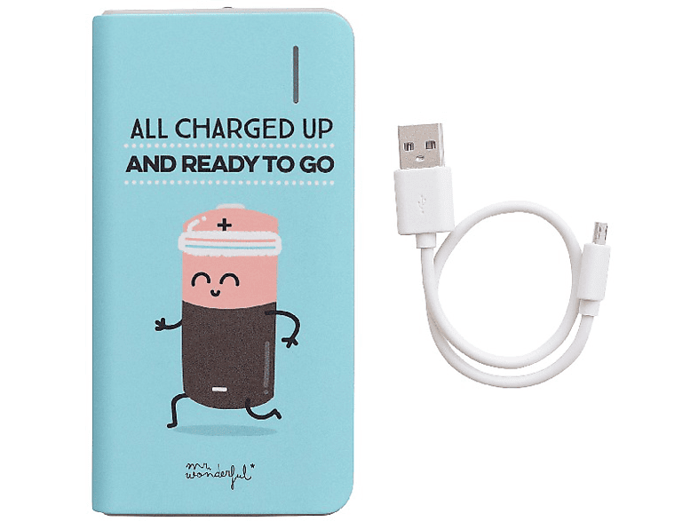 Power Bank - Mr. Wonderfull, 4000mAh/ALL, Batería externa