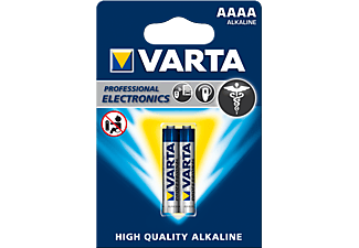 VARTA Professional 4061 - Piles 2x AAAA Alcaline 640 mAh - Piles (Argent/bleu)