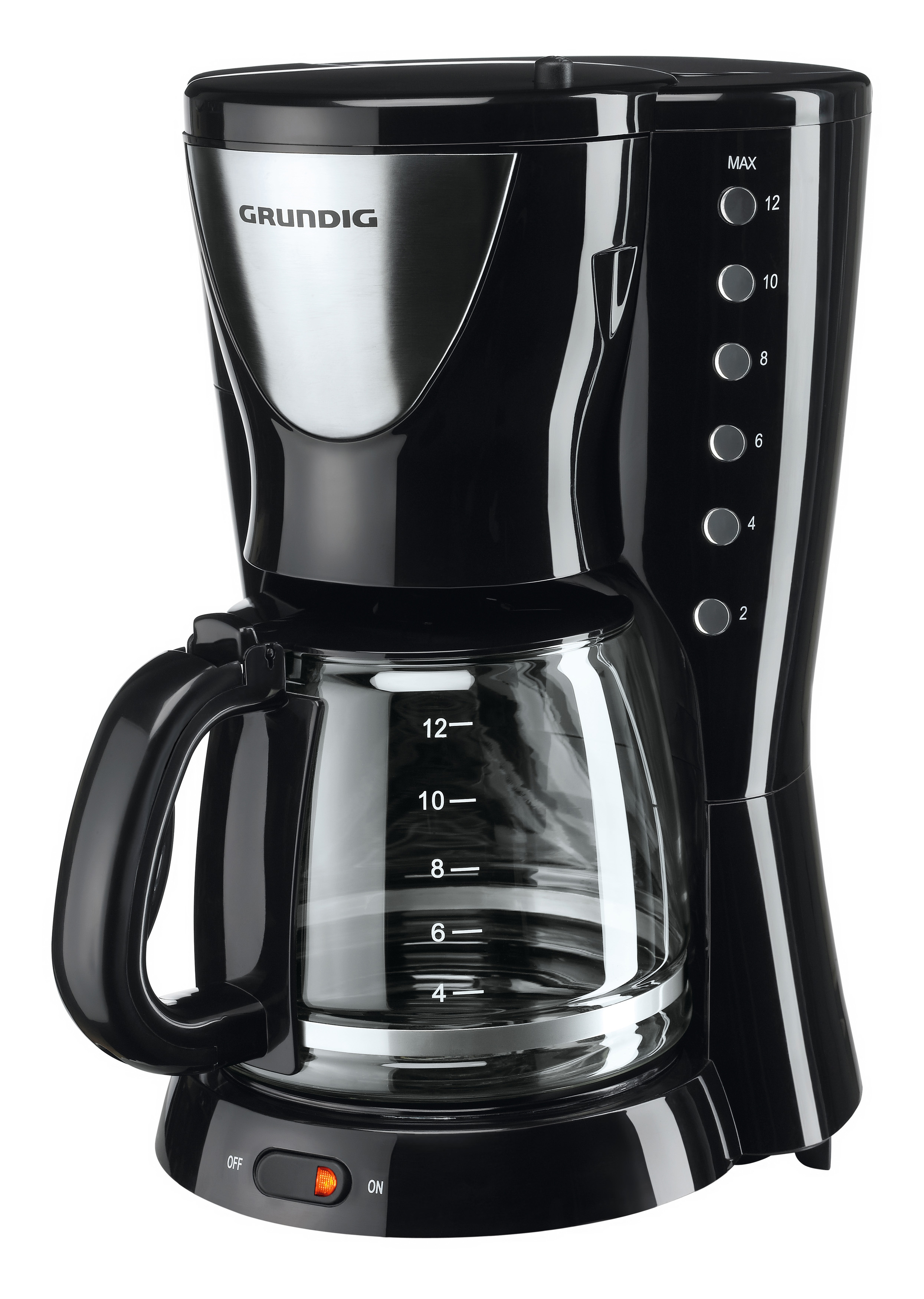 GRUNDIG KM 5260 Kaffeemaschine Schwarz/Edelstahl