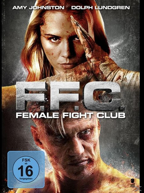 DVD-Cover mit einer Frau und einem Mann. Die Frau ist über dem Mann, und der Titel lautet 'F.F.C. Female Fight Club'.