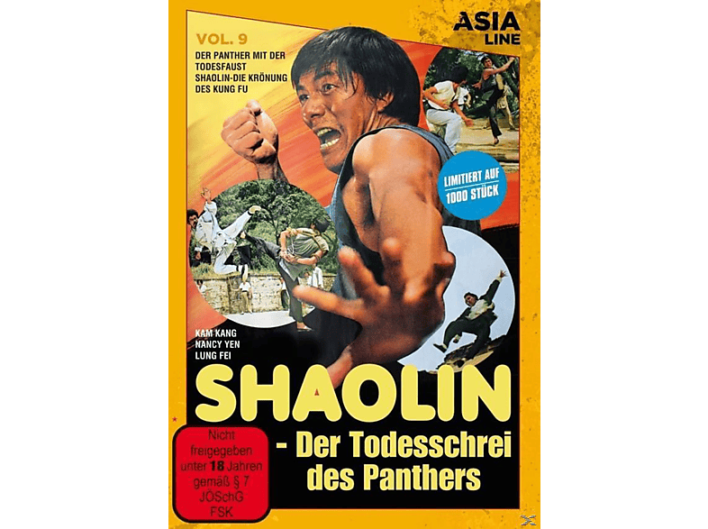 Vol. Todesschrei Asia Shaolin - Panthers - Der des 9 Line DVD