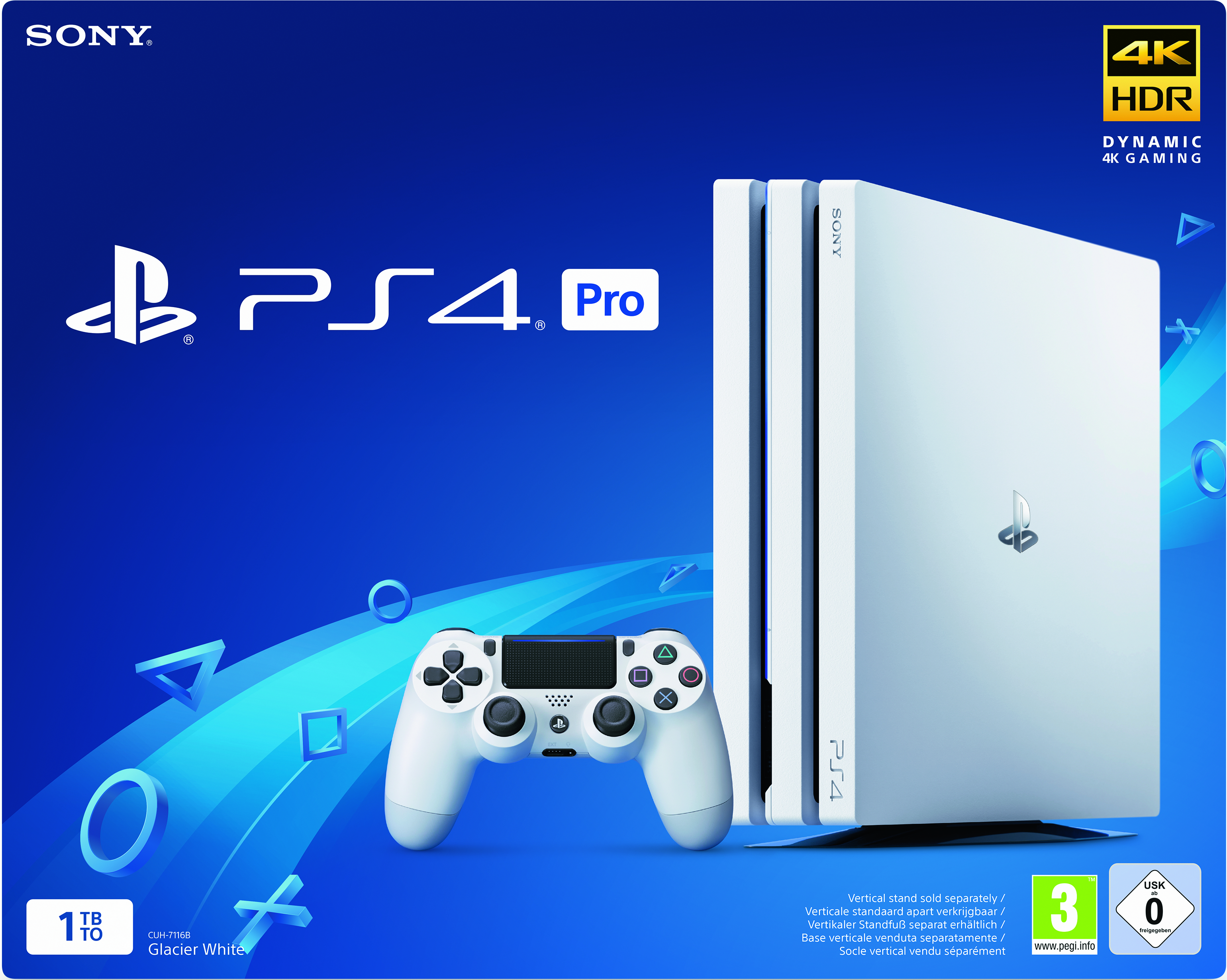 SONY PlayStation 4 Pro 1TB weiß inkl. GTA V + MAFIA III
