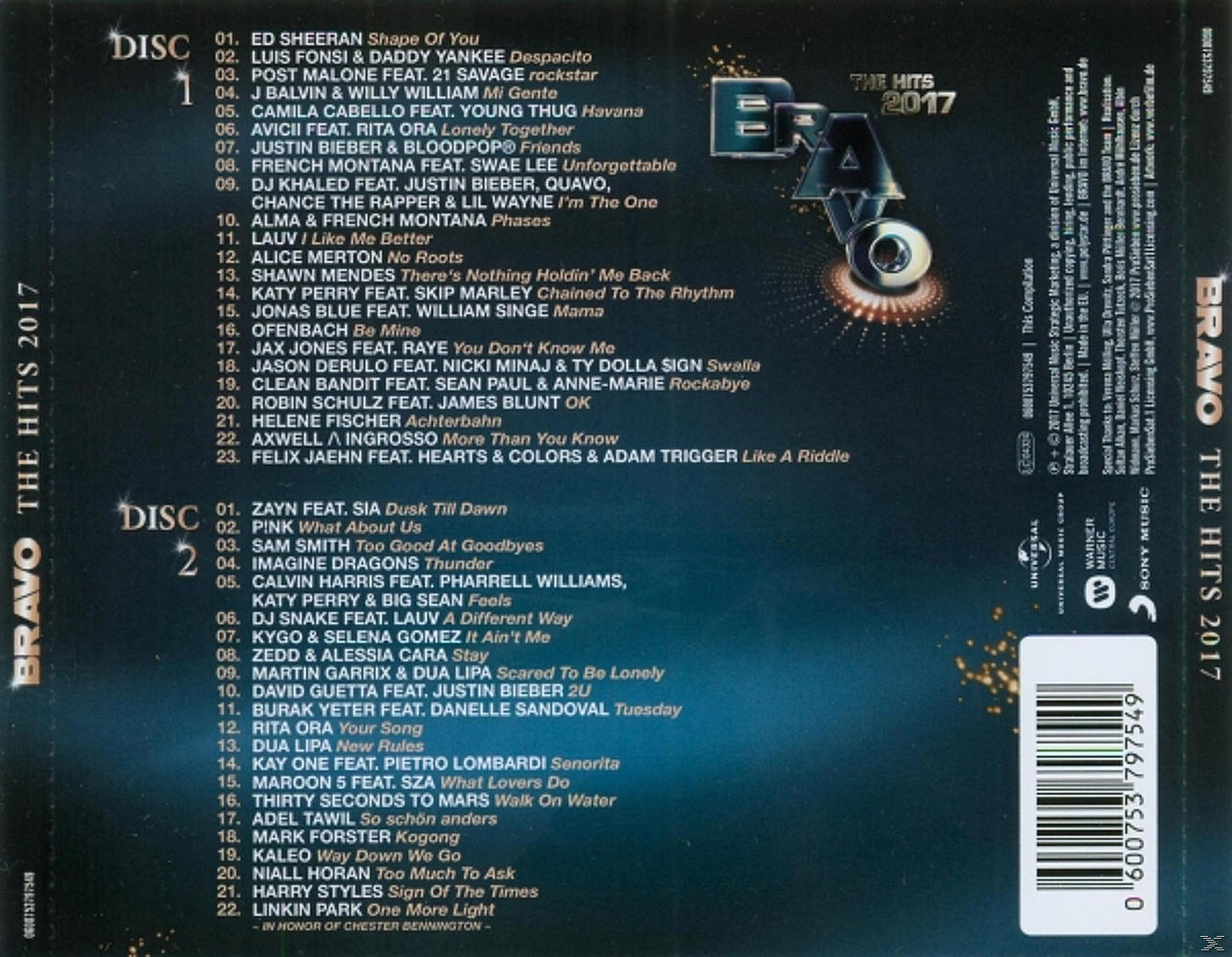 VARIOUS - Bravo The Hits 2017  - (CD)