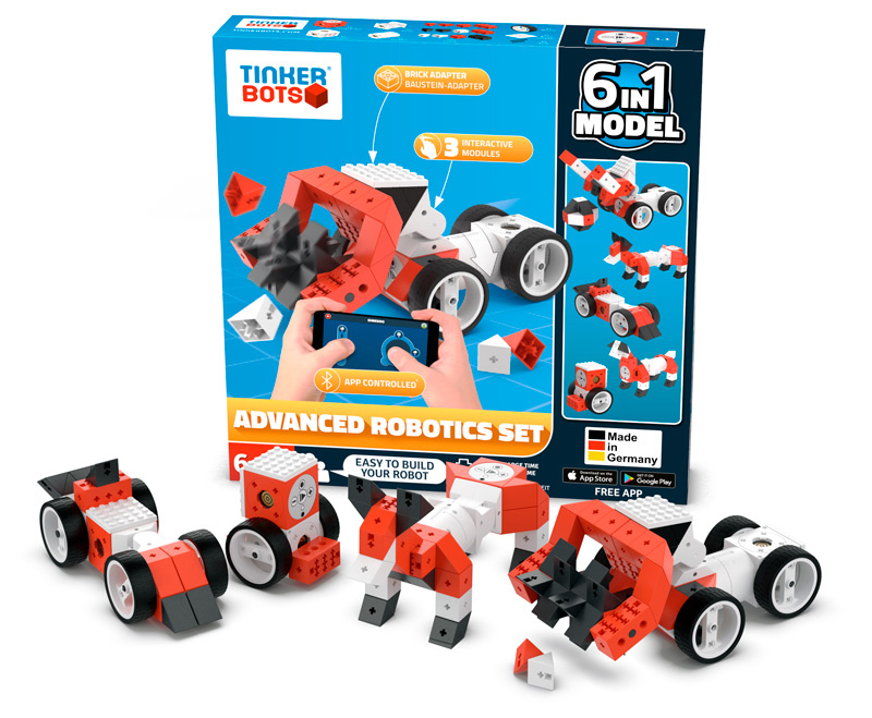 TINKERBOTS Tinkerbots Robotics Advanced Set           Baukastensystem, Mehrfarbig