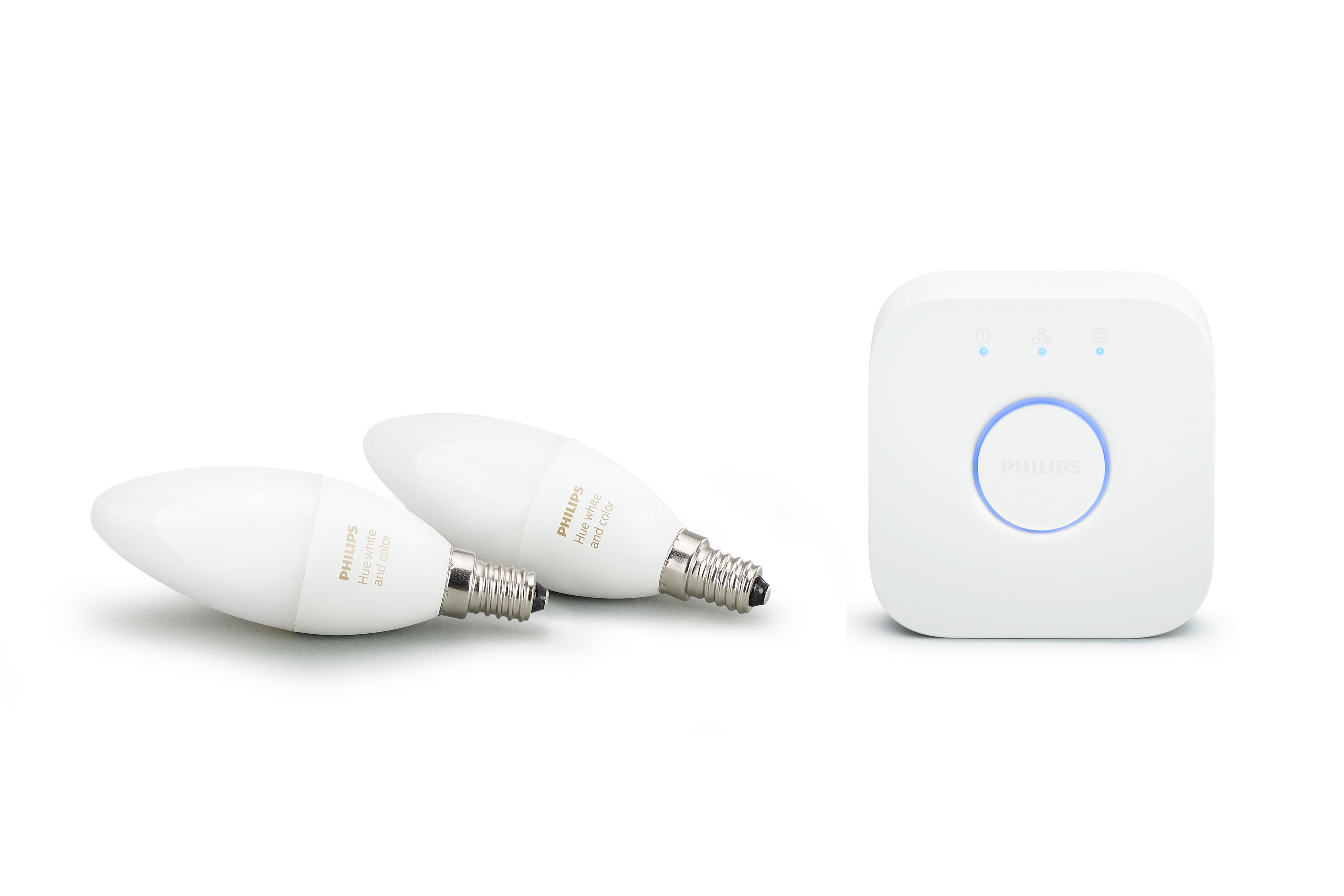 PHILIPS Hue White & Color Ambiance LED Leuchtmittel inkl. Bridge Mehrfarbig