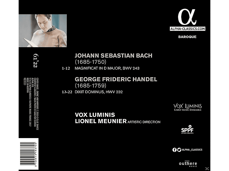 Thumbnail - Vox Luminis Ensemble - Dixit Dominus / Magnificat (CD)