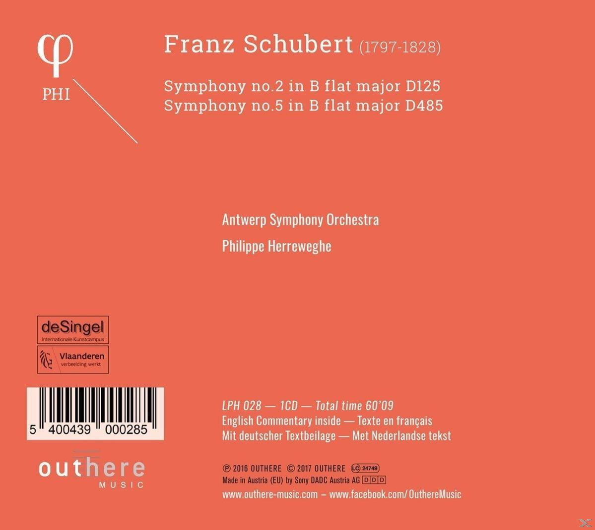 Antwerp Symphony Orchestra - Symphonies Nos. 2 & 5  - (CD)