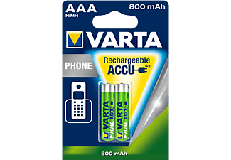 VARTA AKKU PROF ACCU PHONE POWER AAA 2ER BLI - Aufladbare Batterie (Grün/Silber)