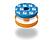 DYSON 905401-01 MEMA FILTER DC 08 - filtres (Bleu/Blanc/Orange)