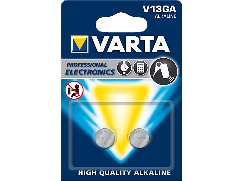 Varta V13GA Knopfzellen, 2er Pack; Batterie