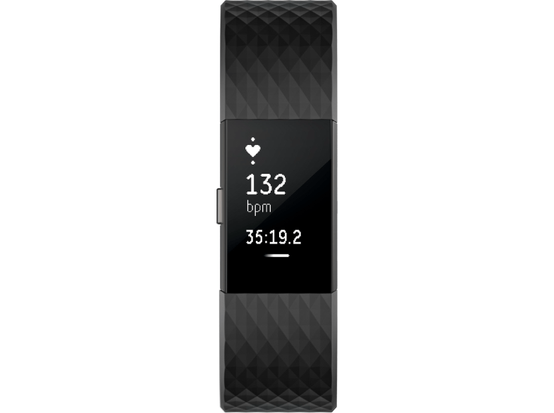 FITBIT Charge 2 Gunmetal  Small Siyah