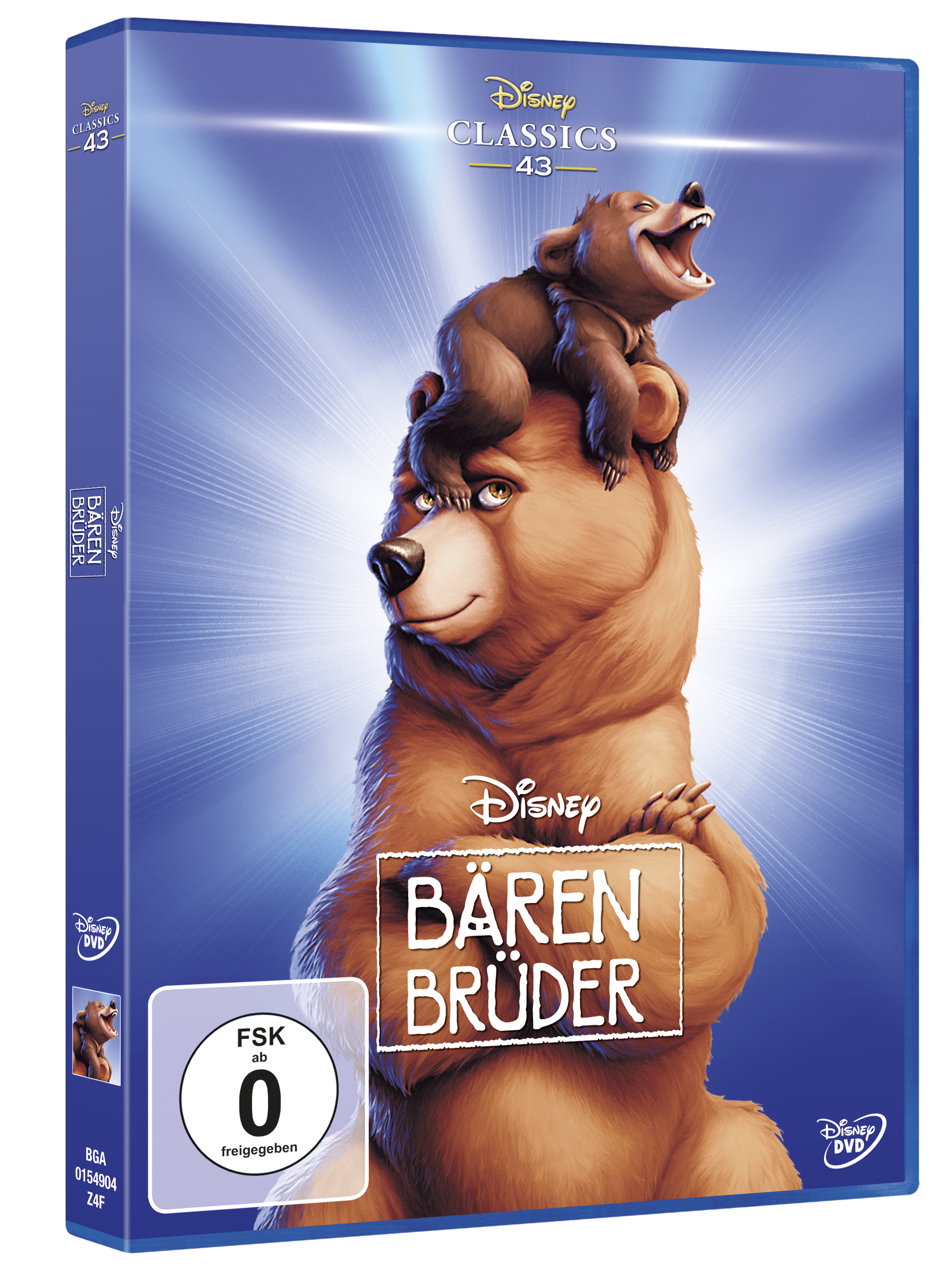 DVD-Cover mit zwei Bären. Ein Bär ist auf einem anderen.