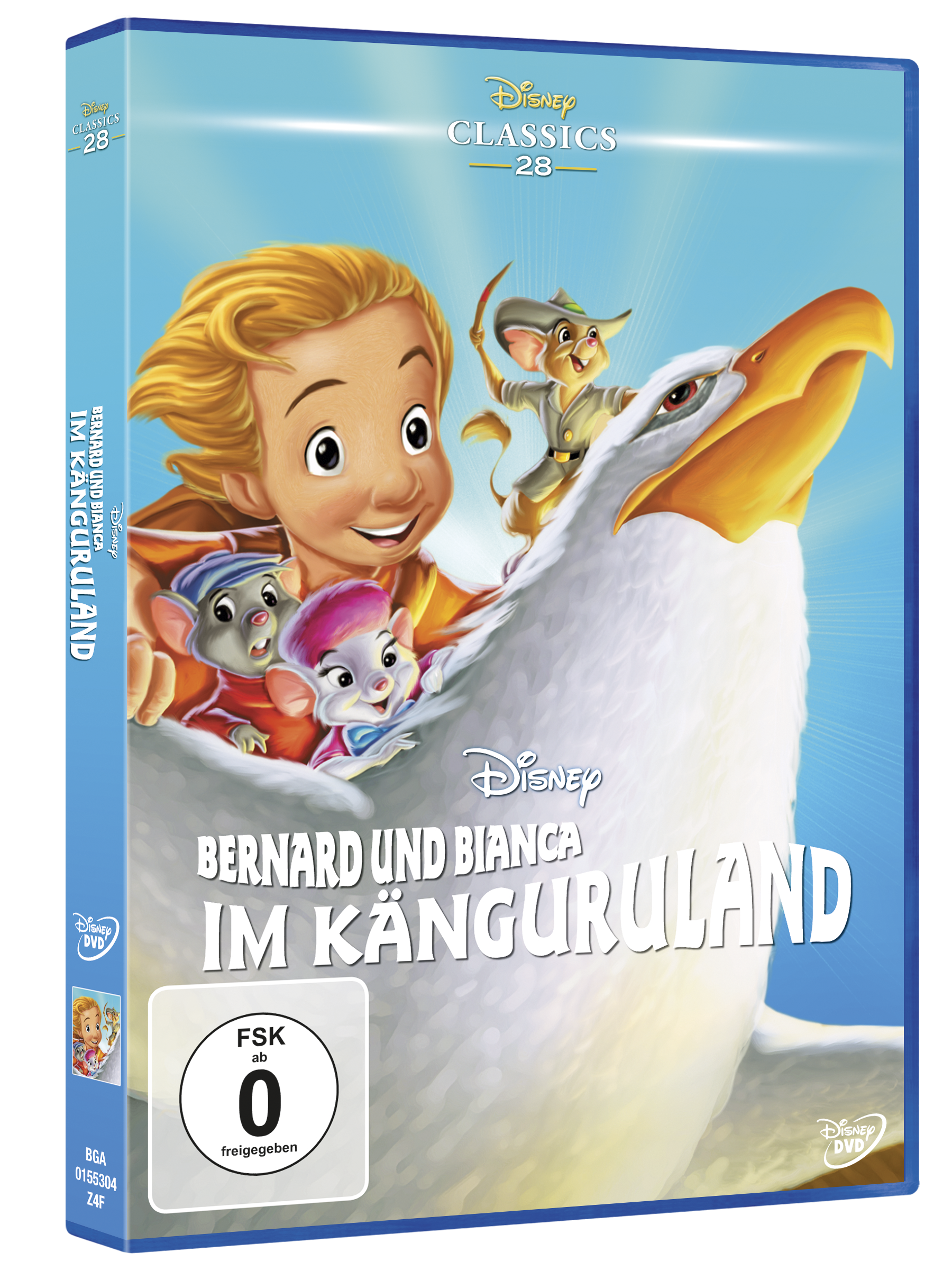 DVD-Hülle von Disneys "Bernard und Bianca im Känguruland".