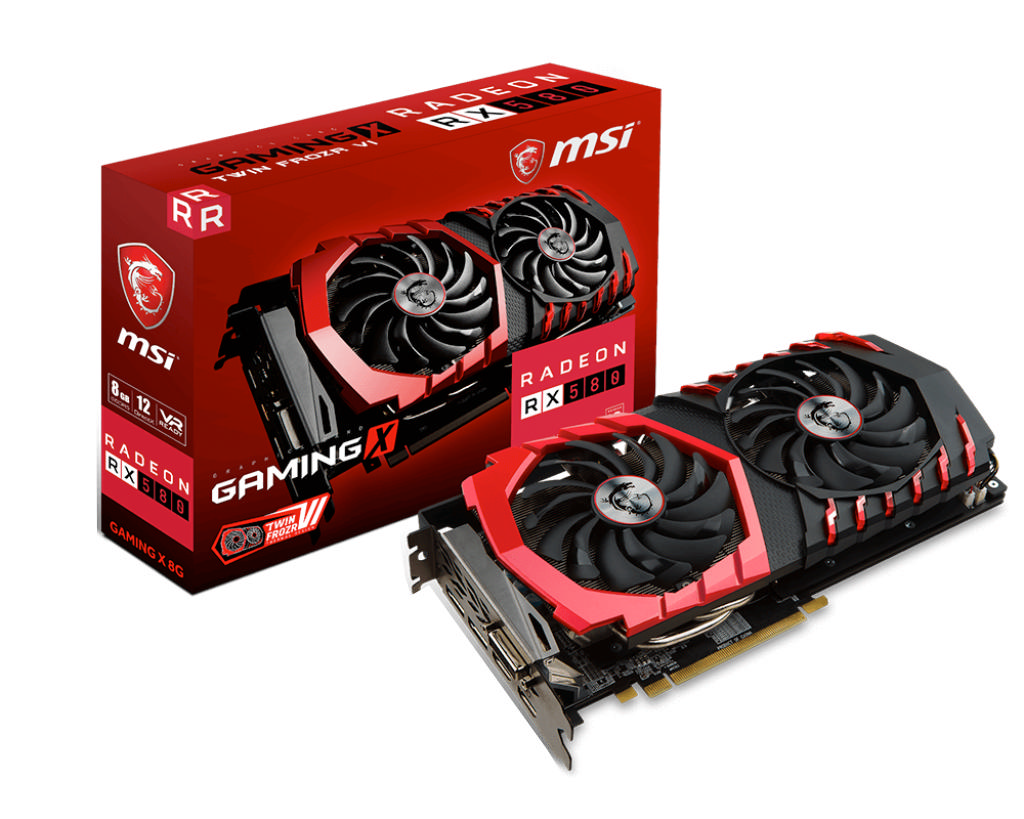 MSI Msı Vga Radeon Rx 580 Gamıng 8G Rx580 8Gb Gddr5 256B Dx12 Pcıe