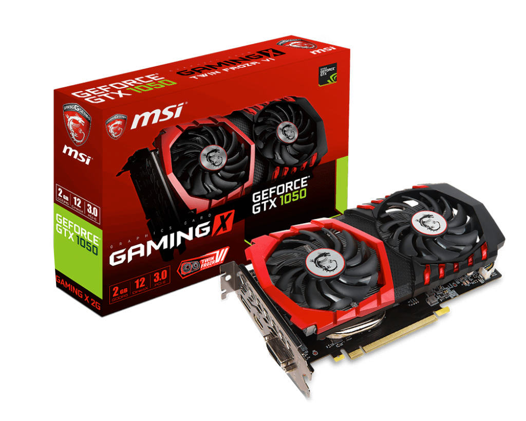 MSI Msı Vga Geforce Gtx 1050 Gamıng X 2G Gtx1050 2Gb Gddr5 128B Dx12 Pcıe 3.0 X16 (1Xdvı 1Xhdmı 1Xdp)