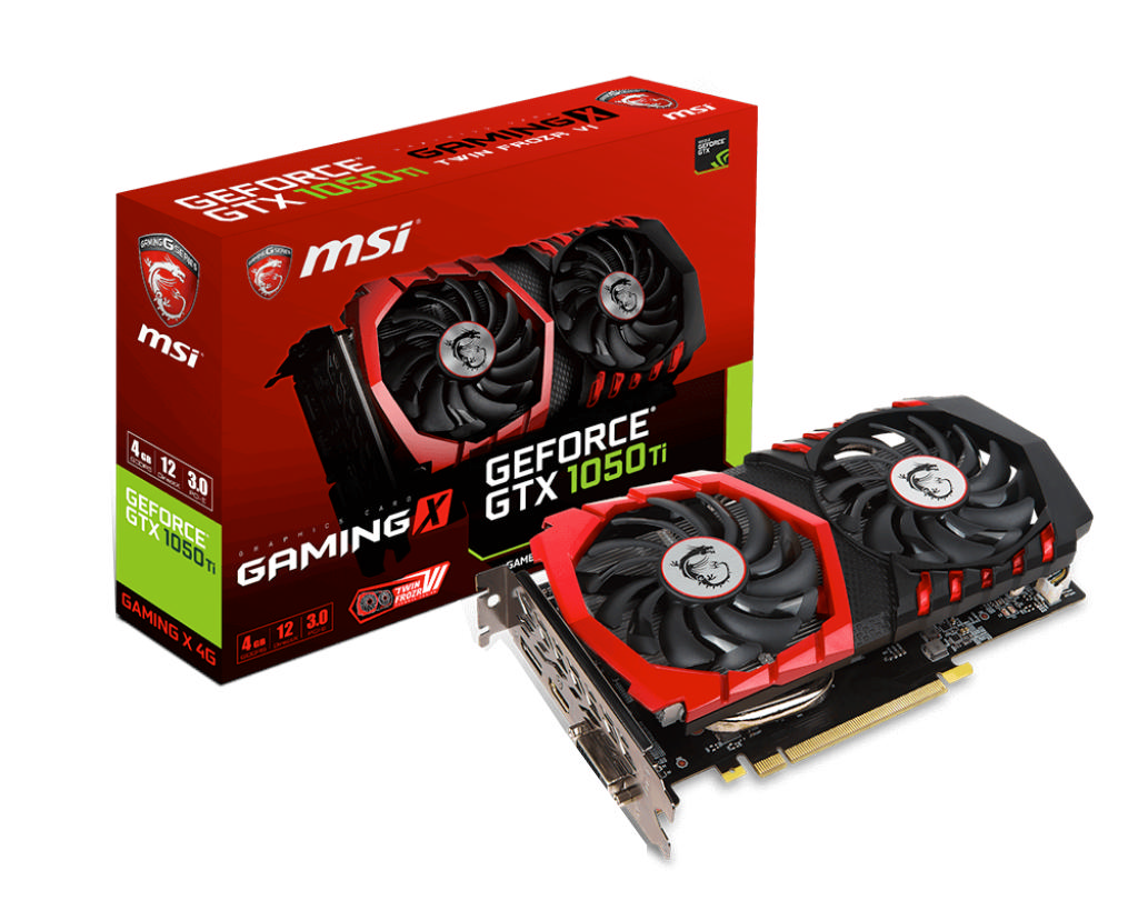 MSI VGA GeForce GTX 1050 TI Gaming X  4GB Ekran Kartı