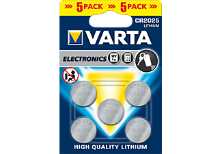 VARTA VARTA CR2025 - Batterie a bottone - pacchetto da 5 - Batterie a bottone (Argento)