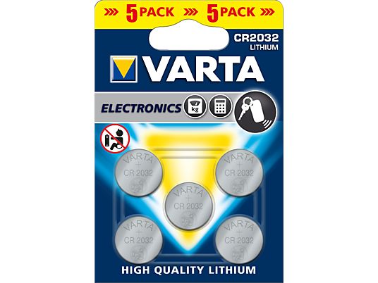 VARTA CR2032 5PCS - CR2025 Knopfbatterien (Silber)