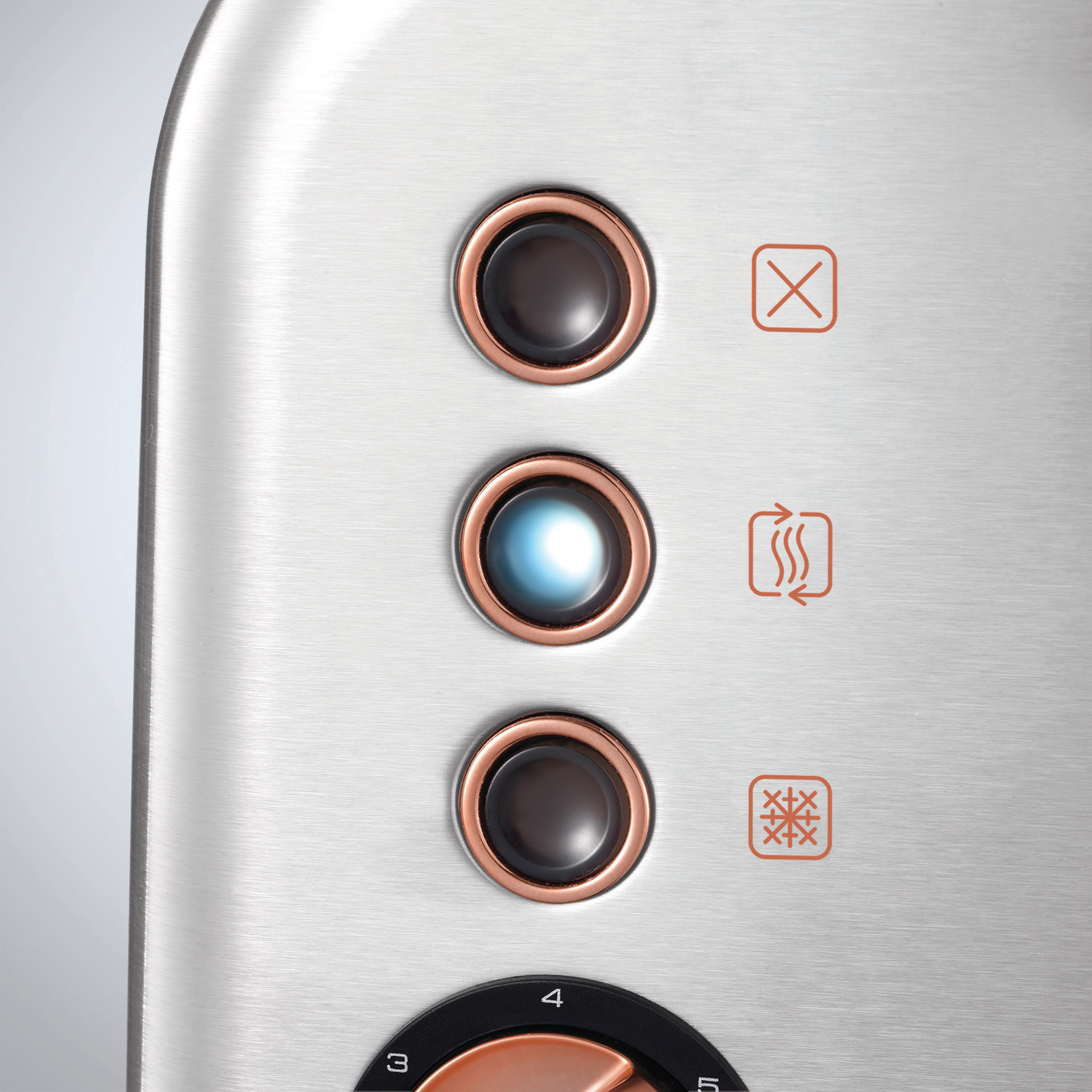 MORPHY RICHARDS Accents Toaster Rosegold gebürstet/Silber (850 Watt, Schlitze: 2)