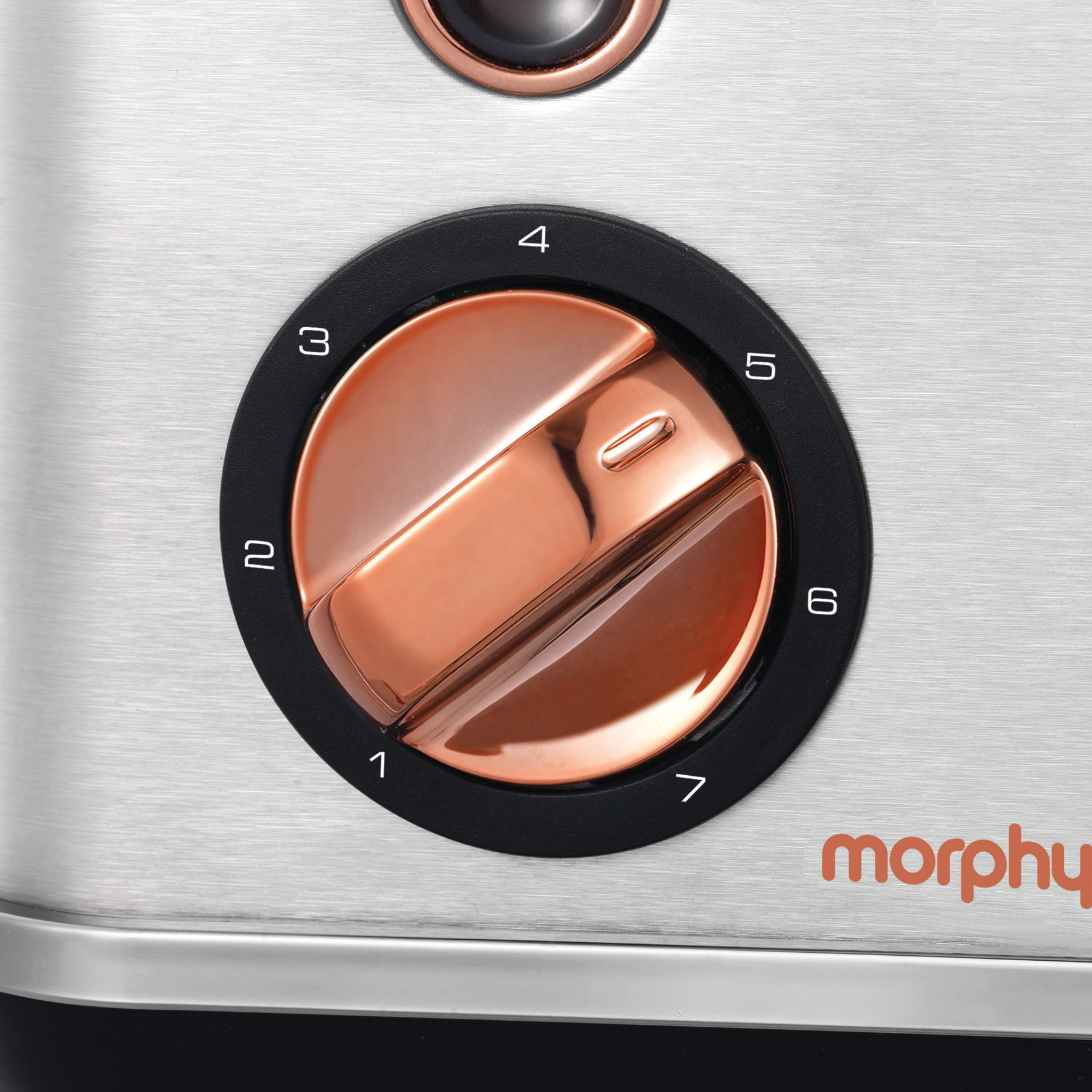 MORPHY RICHARDS Accents Toaster Rosegold gebürstet/Silber (850 Watt, Schlitze: 2)