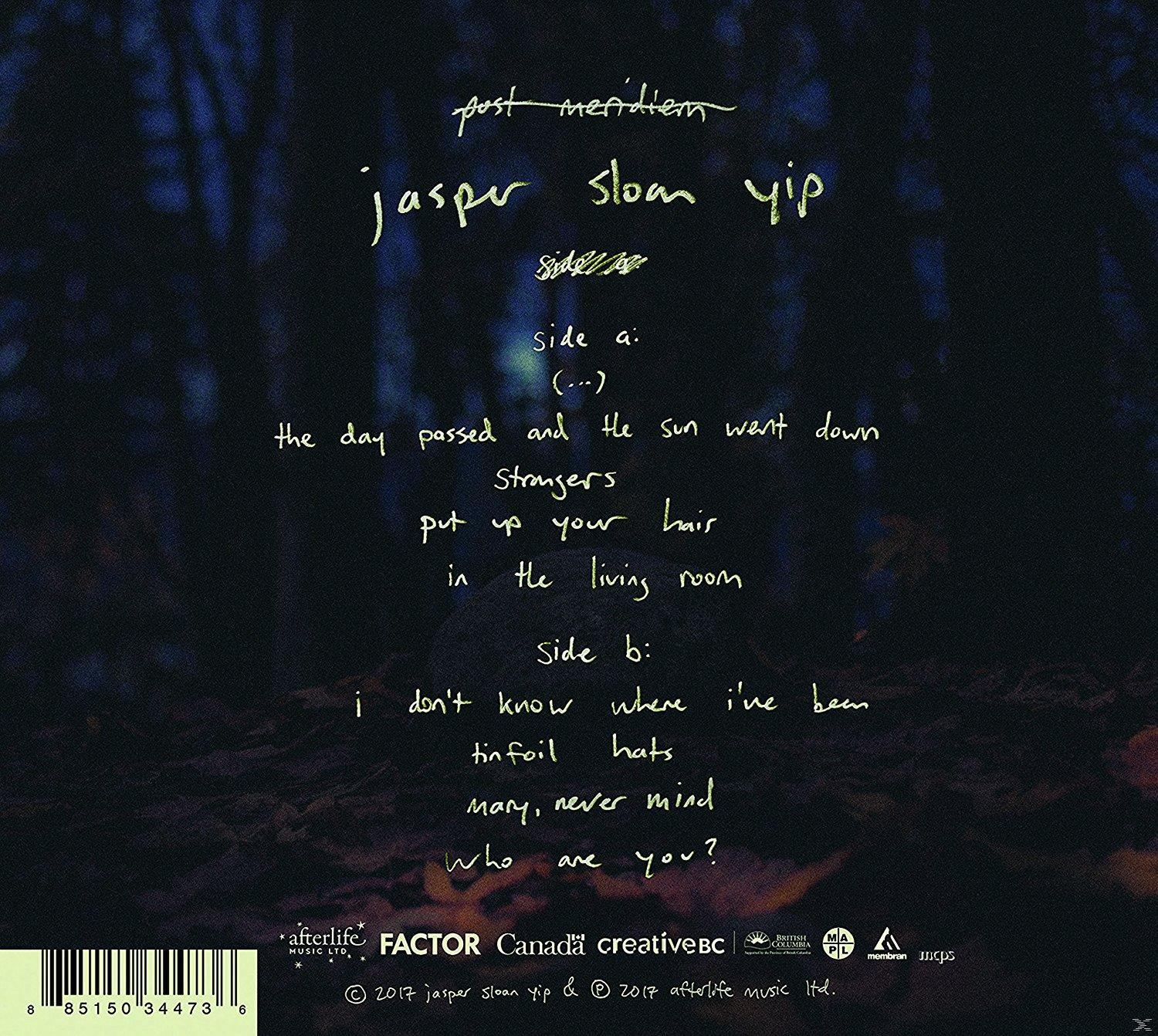 Jasper Sloan Yip - Post Meridiem  - (CD)