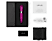 LELO MIA 2 Rúzs formájú kompakt és nagy teljesítményű vibrátor intim stimuláló, sötét rózsaszín