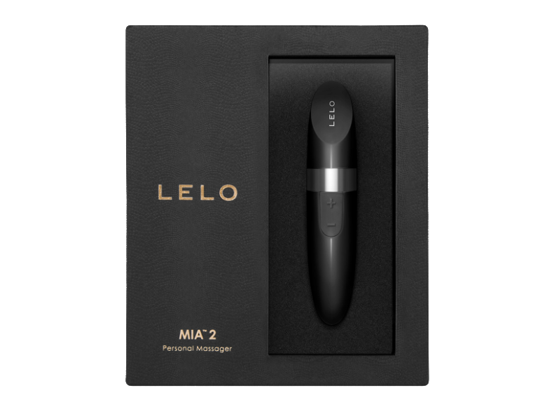 LELO MIA 2 Rúzs formájú kompakt és nagy teljesítményű vibrátor intim stimuláló, fekete 