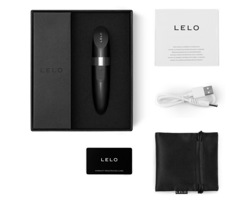 LELO MIA 2 Rúzs formájú kompakt és nagy teljesítményű vibrátor intim stimuláló, fekete 