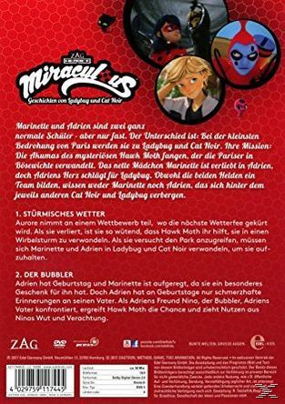 Rückseite einer DVD mit Zeichentrickfiguren und Text auf Deutsch.