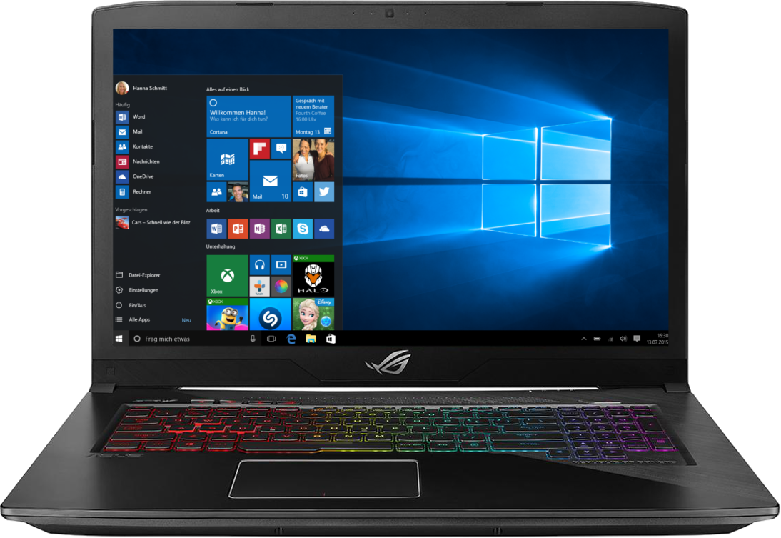 ASUS Gaming Notebook Strix Traditional Edition GL703VD-GC102T (90NB0GM2-M01540) - (Ausstellungsstück) Gaming Notebook, 17,3 Zoll, Full-HD, Intel® Core™ i7-7700HQ Prozessor
(6M Cache, bis zu 3.80 GHz), 16 GB, 1000 GB HDD + 128 GB SSD