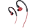 PIONEER SE-E3 - Écouteurs avec crochets auriculaires  (In-ear, Rouge)
