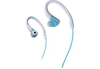 PIONEER SE-E3 - Écouteurs avec crochets auriculaires  (In-ear, Turquoise)