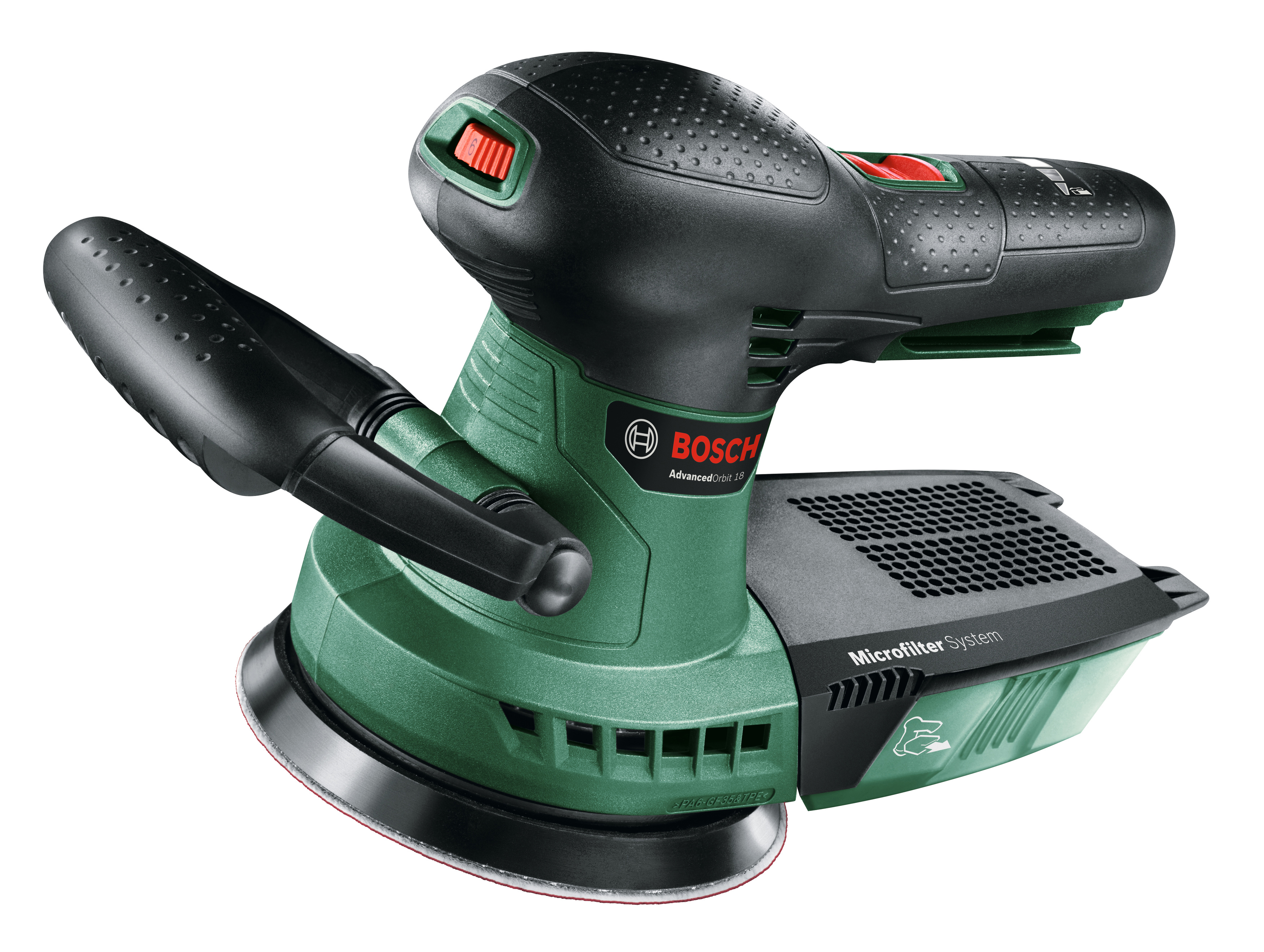 BOSCH 06033D2100 Advancedorbit 18 Akku-Exzenterschleifer, Grün/Schwarz