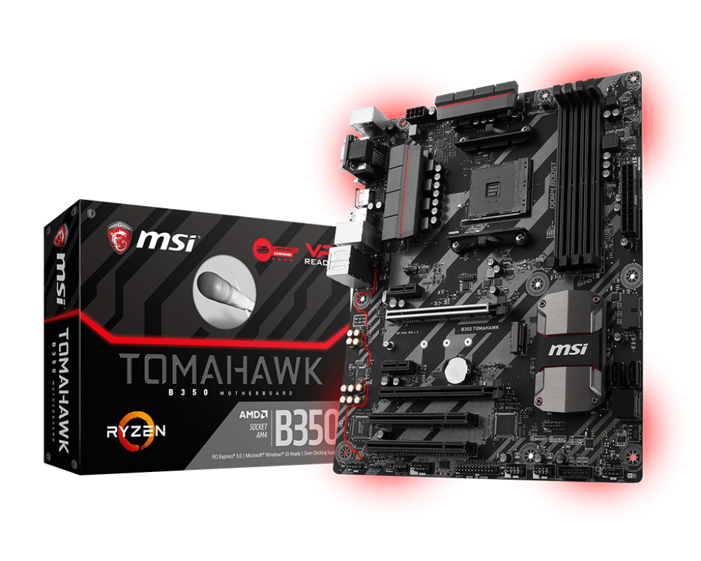 MSI Msı B350 Tomahawk Am4 Ddr4 3200 (Oc) Vga Dvı Hdmı M.2 Usb3.1 Atx