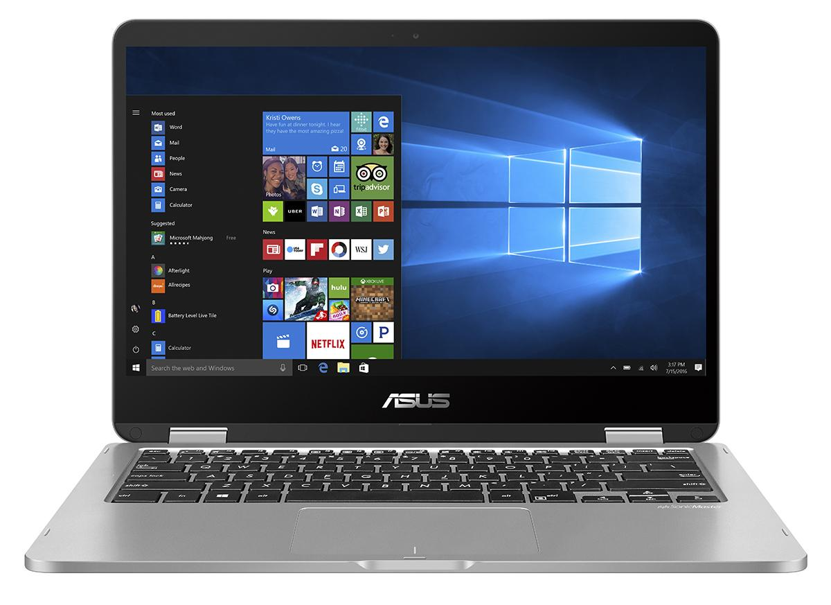 ASUS Convertible VivoBook Flip 14 TP401NA-EC004T (90NB0GW1-M00610) - (Ausstellungsstück) Convertible, 14 Zoll, Full-HD Touchscreen, Intel® Pentium® N4200 Prozessor
(2MB Cache, bis zu 2.5 GHz), 8 GB, 256 GB SSD