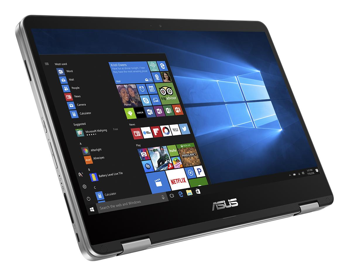 ASUS Convertible VivoBook Flip 14 TP401NA-EC004T (90NB0GW1-M00610) - (Ausstellungsstück) Convertible, 14 Zoll, Full-HD Touchscreen, Intel® Pentium® N4200 Prozessor
(2MB Cache, bis zu 2.5 GHz), 8 GB, 256 GB SSD