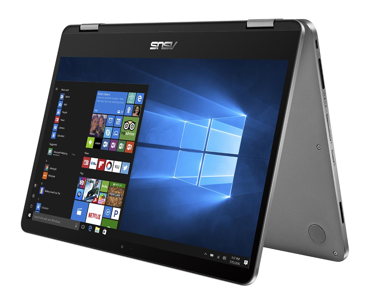 ASUS Convertible VivoBook Flip 14 TP401NA-EC004T (90NB0GW1-M00610) - (Ausstellungsstück) Convertible, 14 Zoll, Full-HD Touchscreen, Intel® Pentium® N4200 Prozessor
(2MB Cache, bis zu 2.5 GHz), 8 GB, 256 GB SSD