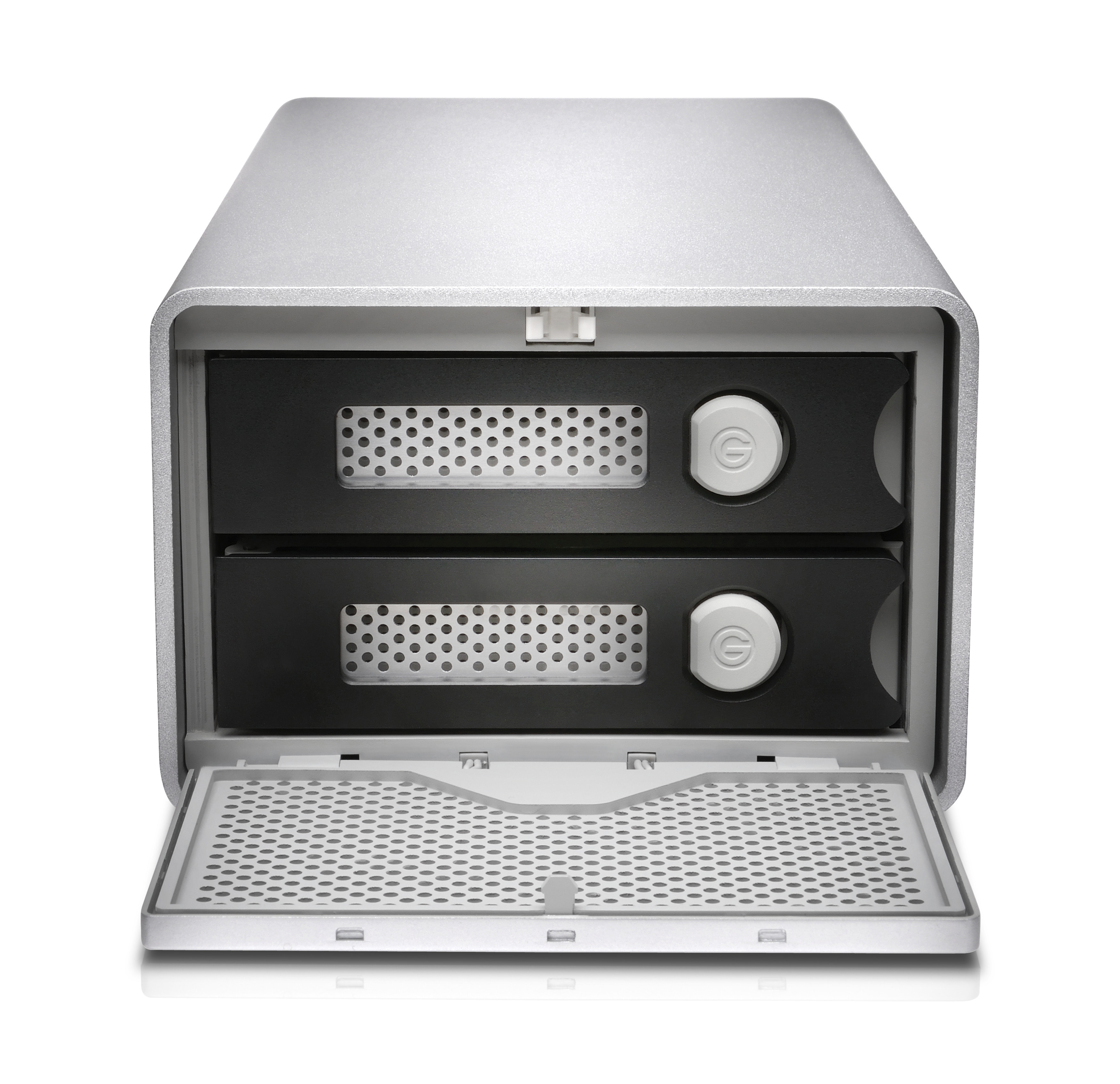 G-TECHNOLOGY G-RAID™ mit Thunderbolt™ 3 Festplattengehäuse 3,5 Zoll Anzahl Festplattenschächte: 2 Silber}