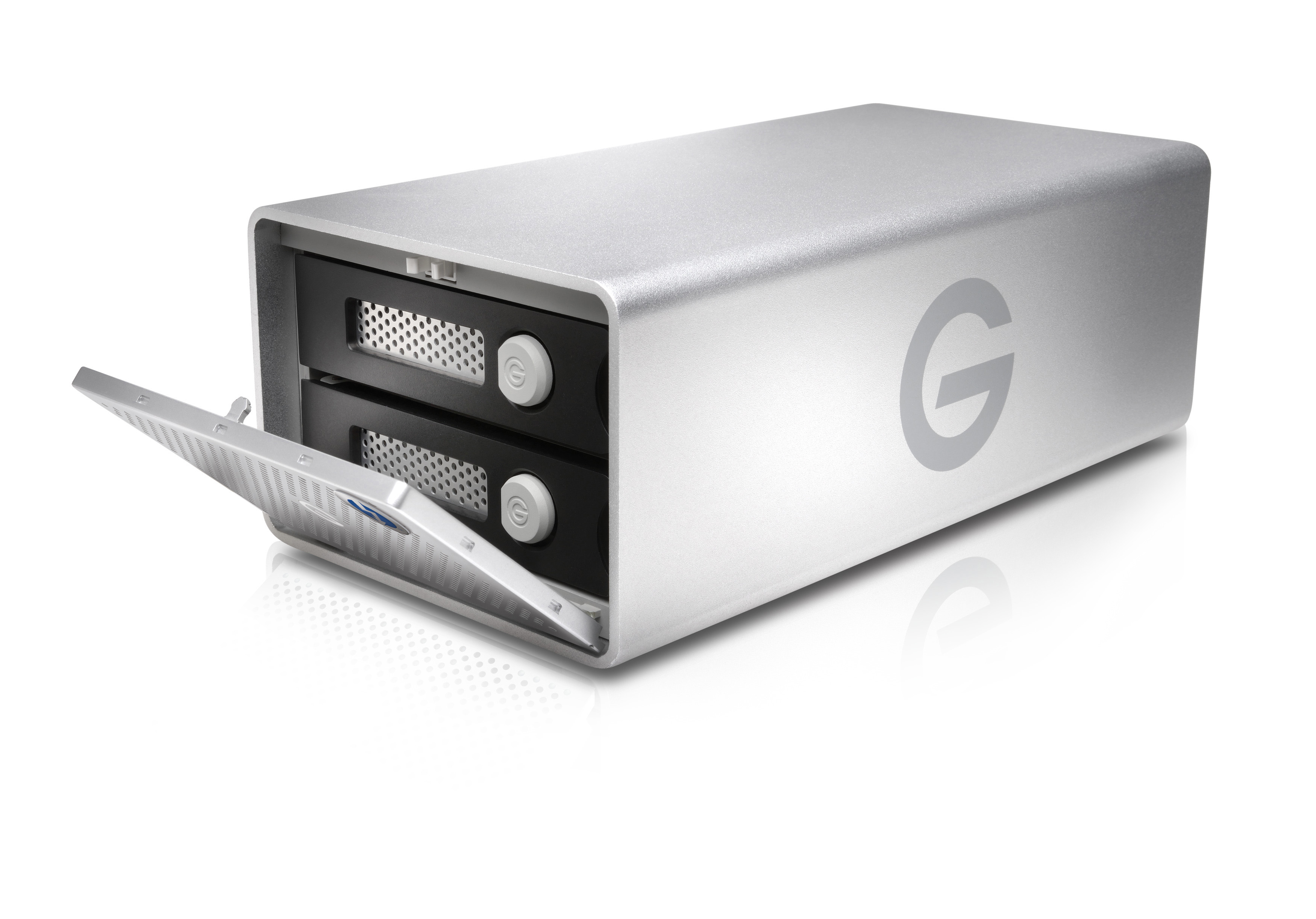G-TECHNOLOGY G-RAID™ mit Thunderbolt™ 3 Festplattengehäuse 3,5 Zoll Anzahl Festplattenschächte: 2 Silber}