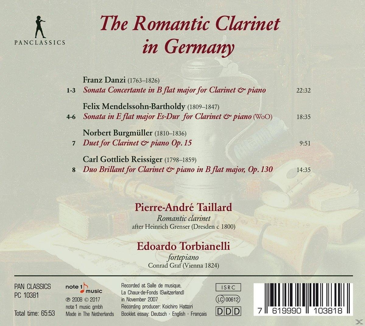 Pierre-andre Taillard, Edoardo Torbianelli - Die Romantische Klarinette In Deutschland  - (CD)