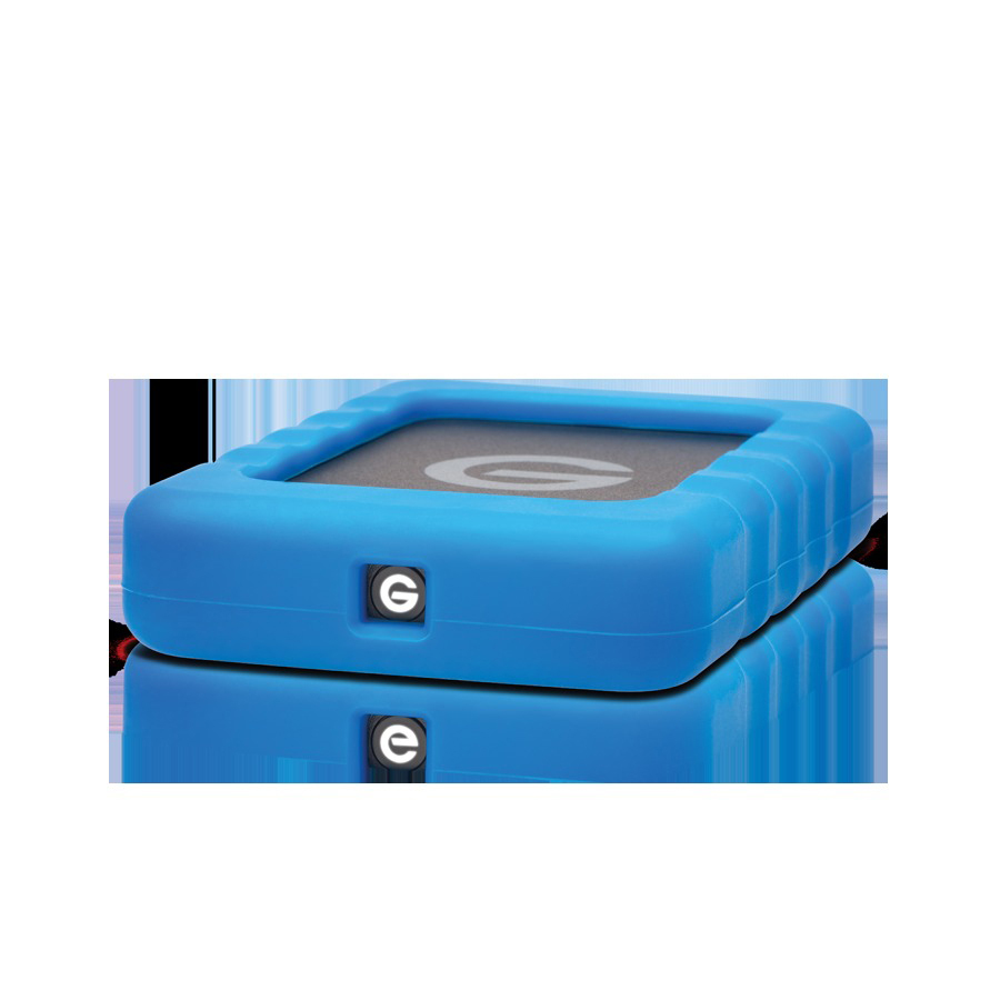 G-TECHNOLOGY G-DRIVE® ev Festplatte, RaW 500 SSD 2,5 SSD, Blau/Schwarz GB extern, Zoll