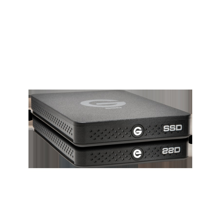 G-TECHNOLOGY G-DRIVE® ev Festplatte, RaW 500 SSD 2,5 SSD, Blau/Schwarz GB extern, Zoll