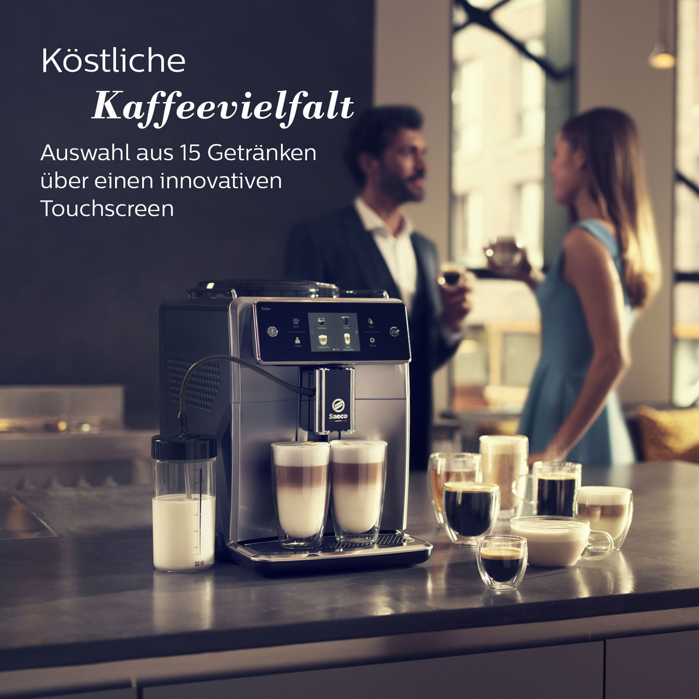 SAECO SM 7683/00 Xelsis Kaffeevollautomat Schwarz/Edelstahl