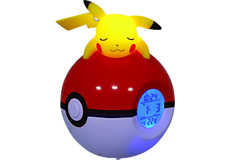 TEKNOFUN Pikachu Pokeball - Réveil radio (Multicouleur)