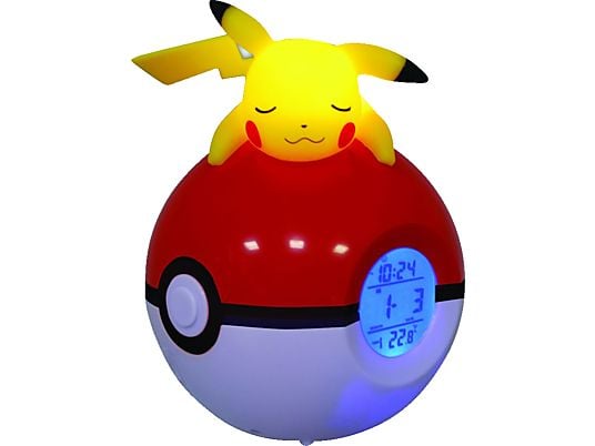 TEKNOFUN Pikachu Pokeball - Radiowecker (Mehrfarbig)