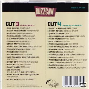 CD-Rückseite mit Titellisten, Buzzsaw-Titel und Barcode.