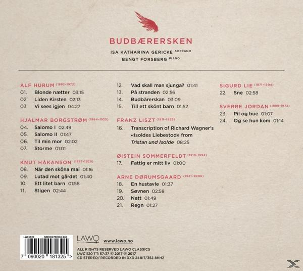 Various Composers, Isa Katharina Gericke - BudbÆRersken  - (CD)