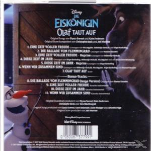 Rückseite einer Frozen Olaf DVD-Hülle mit Titel und einem Bild von Olaf. Die DVD-Hülle ist sichtbar.